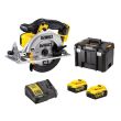Scie circulaire sans-fil Dewalt DCS391NT 18 V + 2 batteries 5 Ah + chargeur + coffret TSTAK photo du produit