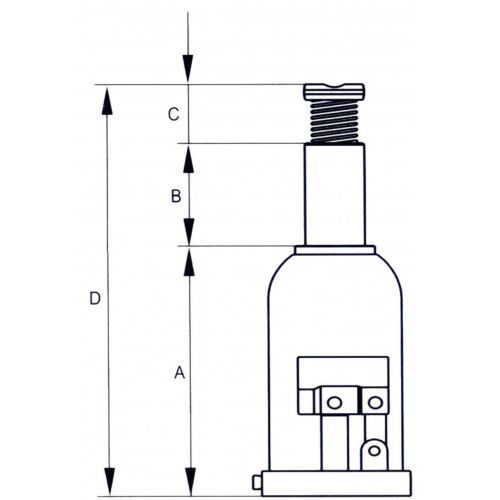 Crics bouteilles 2 T SAM OUTILLAGE HCB-2 photo du produit Principale L