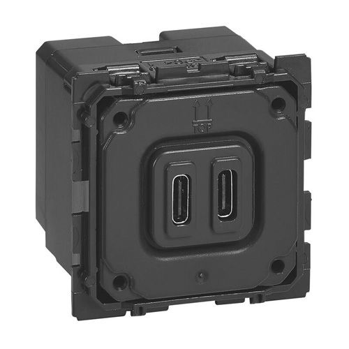 Chargeur double USB C&Eacute;LIANE 15W Type-C 3A - LEGRAND - 067466 pas cher