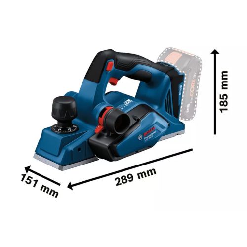 Rabot 18 V GHO 18V-26 Professional (sans batterie ni chargeur) BOSCH 06015B5001 photo du produit Secondaire 1 L