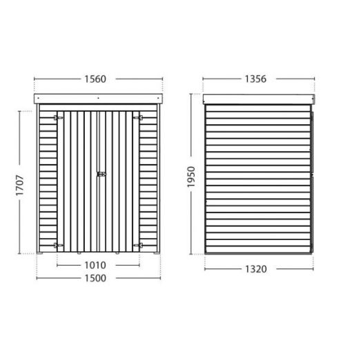 Armoire de rangement THEOFIL 2 m² FOREST STYLE 3274 photo du produit Secondaire 1 L