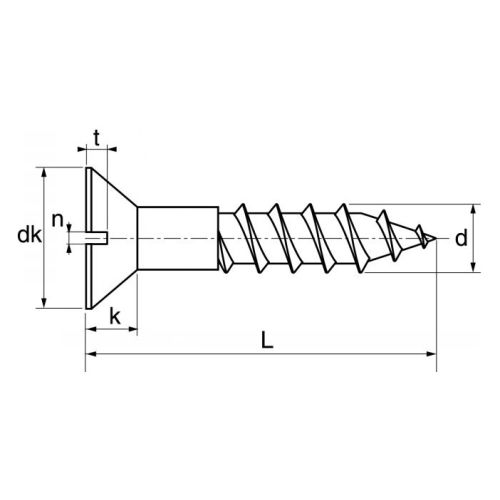 Vis à bois tête fraisée fendue inox A2 DIN 97 2,5X20 boîte de 500 ACTON 623032,5X20 photo du produit Secondaire 3 L