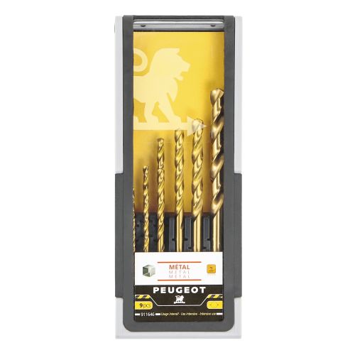 Coffret de 9 forets métal HSS usage intensif PEUGEOT OUTILLAGE 911646 photo du produit Secondaire 2 L