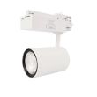 Spot LED COOL sur rail blanc 35 W + adaptateur rail 03 allumages 4000 K MIIDEX LIGHTING 8357 photo du produit