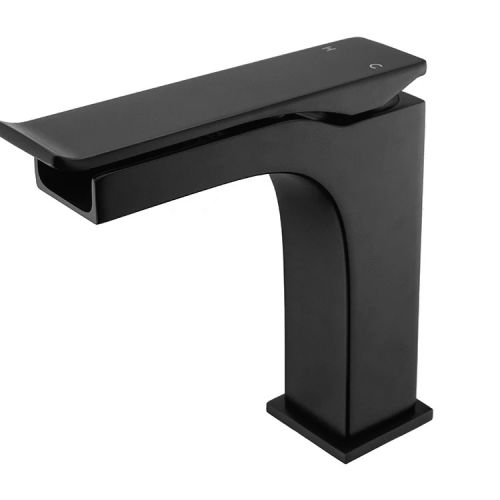 Robinet de lavabo noir mat ALPHEE - HUDOR - 3 701 394 912 296 pas cher