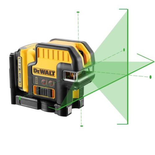 Niveau laser croix vert + 5 points XR 10,8 V + 1 batterie 2 Ah + chargeur DEWALT DCE0825D1G-QW photo du produit Secondaire 2 L