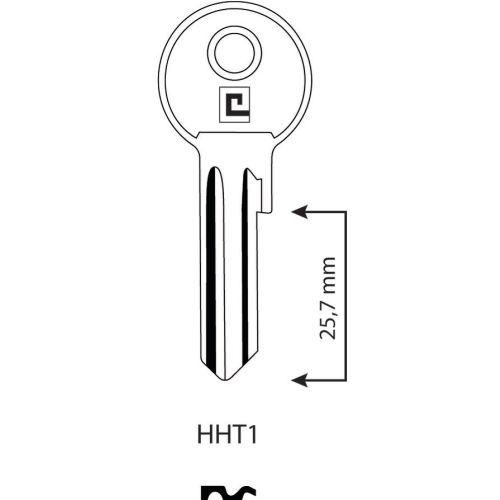 Ebauche de clé en acier type 5G boite de 100 pièces photo du produit Secondaire 1 L