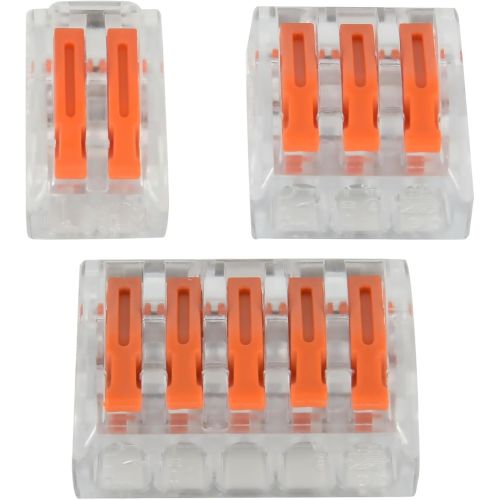 Kit de 45 connecteurs rapide à levier pour câblage 0,08 à 4 mm² ELECTRALINE 59247 photo du produit Secondaire 1 L