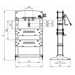 Presse hydraulique à colonnes 30T - SAM OUTILLAGE - HP-30-A pas cher Secondaire 1 S