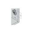 Embase cruciforme pour charnière Modul pour porte réfrigérateur acier nickelé - BLUM - EMB194611 pas cher Secondaire 1 S