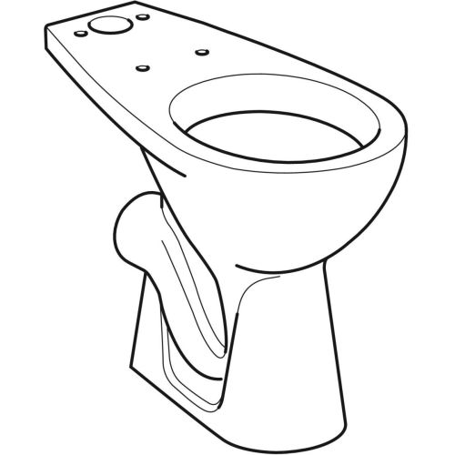 WC au sol à fond creux BASTIA pour réservoir attenant - GEBERIT - 00328000000 pas cher Secondaire 2 L