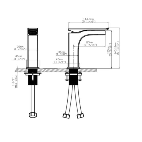 Mitigeur de lavabo Hudor ENIP&Eacute;E laiton chrom&eacute; - 3 701 394 912 326 photo du produit Secondaire 4 L