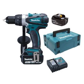 Perceuse visseuse 18V + 2 batteries 5Ah + chargeur + coffret MAKPAC - MAKITA - DDF458RTJ pas cher Principale M