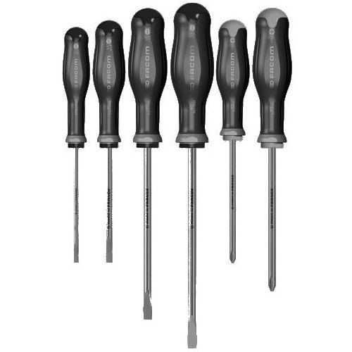 Jeu de 6 tournevis Protwist inox - FACOM - ATPST.J6 pas cher