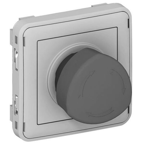 Poussoir NO+NF PLEXO à déverrouillage par quart de tour étanche composable 3 A 250 V - LEGRAND - 069549 pas cher