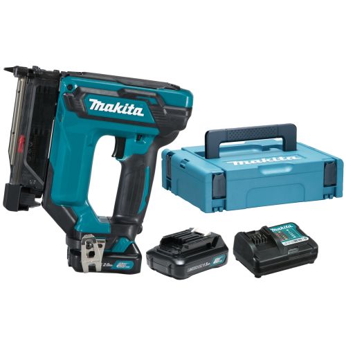 Cloueur 12 V Li-Ion CXT + 2 batteries 1,5 Ah + chargeur en coffret MAKPAC MAKITA PT354DWYJ photo du produit