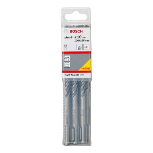Foret SDS PLUS-5 pour marteaux burineurs 10x100x160mm - BOSCH - 2608585626 pas cher Secondaire 1 L