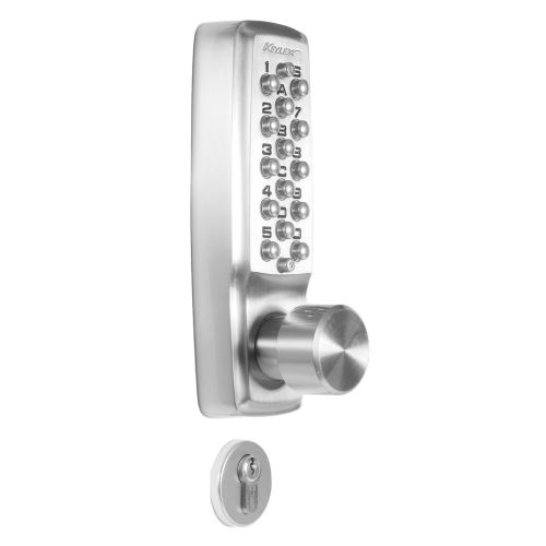 Ensemble Keylex 2000 axe &agrave; 60mm nickel satin&eacute; - LOKOD - 22103 pas cher
