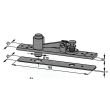 Pivot du haut 8062 complet pour porte double action acier/bois/aluminium photo du produit Secondaire 2 S