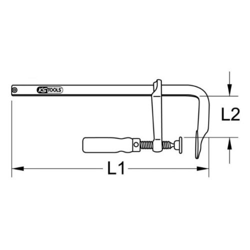 Serre-joint BRONZEplus à mors longs 480 mm KS TOOLS 963.5021 photo du produit Secondaire 1 L