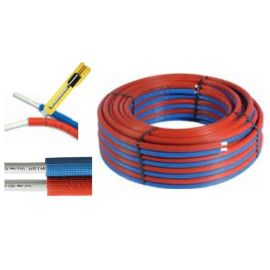 Tube multicouche thermo soudé Comisa rouge - bleu - 87.80.330 pas cher Principale M