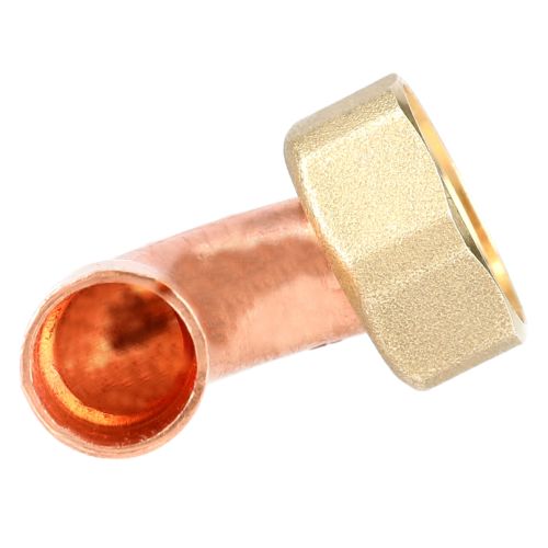 Raccord 2 pièces écrou prisonnier coudé F15X21 Ø 14 GARIS D12205B photo du produit Secondaire 1 L