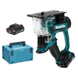 Scie à plaque de plâtre 12V Li-Ion CXT Makita SD100DSAJ + 2 batteries 2 Ah + chargeur + coffret MAKPAC photo du produit Principale M