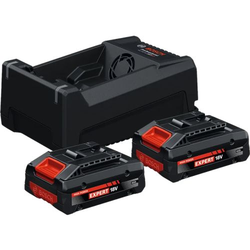 Starter 2 batteries EXBA 18V-40 4Ah + chargeur GAL 12V/18V-80 - BOSCH EXPERT - 1600A0373J pas cher