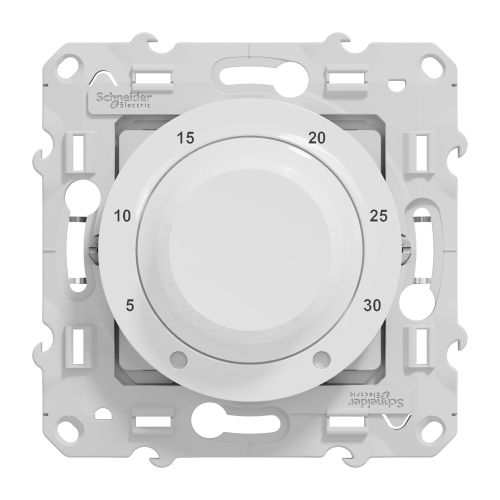 Thermostat ODACE 8A blanc - SCHNEIDER ELECTRIC - S520501 pas cher