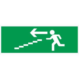 Panneau ''Escalier descente gauche'' Novap rigide 330 x 120 mm - 4140414 pas cher Principale M