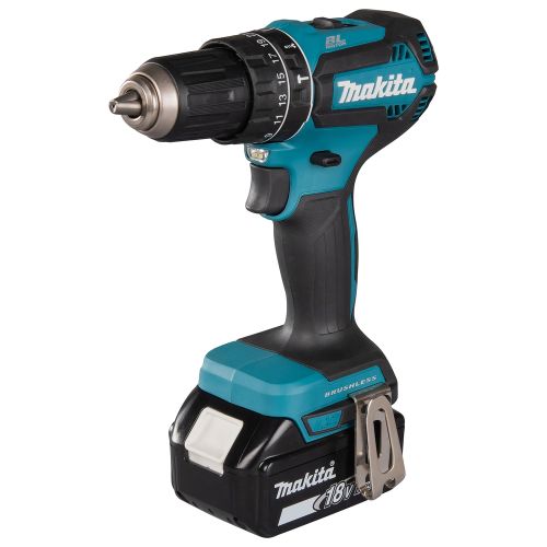 Perceuse-visseuse à percussion 18 V + 2 batteries 3 Ah + chargeur rapide coffret MAKPAC MAKITA DHP485RFJ photo du produit Secondaire 1 L