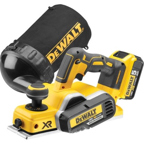 Rabot 18 V XR + 2 batteries 5 Ah + chargeur + coffret TSTAK + sac à poussière DEWALT DCP580P2T-QW photo du produit Secondaire 6 L