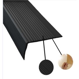 Nez de marche souple Wattelez 45 x 75 mm à coller noir - 604007N photo du produit Principale M