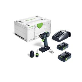 Perceuse-visseuse 18V TXS Festool 18 C 3,0-PLUS + 2 batterie 3 Ah + chargeur en coffret Systainer 3 - 576895 photo du produit Principale M