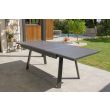 Table de jardin extensible STOCKHOLM 200/300x96cm gris anthracite - DCB GARDEN - STOCKHOLM-TB300-ALU pas cher Secondaire 1 S