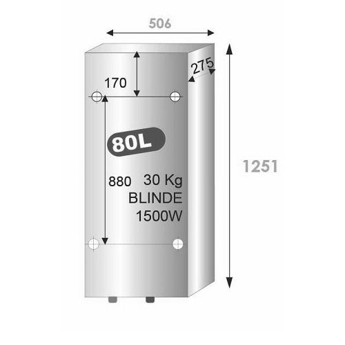Chauffe-eau électrique blindé VELIS EVO multiposition blanc 80L - ARISTON - 3626155 pas cher Secondaire 3 L