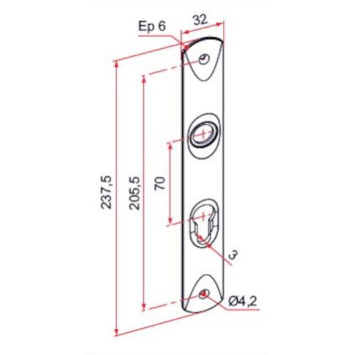 Kit serrure MULTIREVERSO TIRARD WG592010 photo du produit Secondaire 3 L