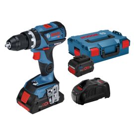 Perceuse-visseuse à percussion 18V Bosch GSB 18V-60 C + 2 batteries 5,5 Ah + chargeur - 06019G210C photo du produit Principale M