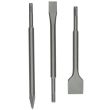 Set de 3 burins SDS+ (pic + plat + bêche) - HANGER - 155990 photo du produit