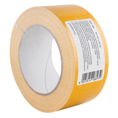 ADHESIF DOUBLE FACE TOILE P353 25 M X 50 MM