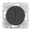 Interrupteur double va-et-vient ODACE 10A à vis anthracite - SCHNEIDER ELECTRIC - S540214 pas cher Secondaire 1 S