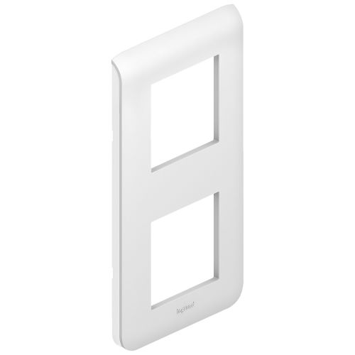 Plaque de finition verticale MOSAIC 2x2 modules blanc - LEGRAND - 78822 pas cher Principale L