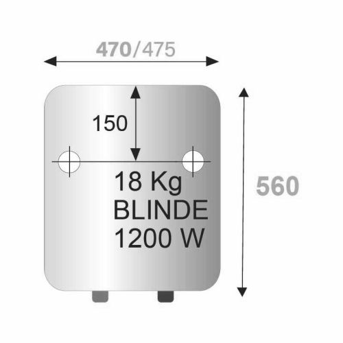 Chauffe-eau &eacute;lectrique vertical vertical mural blind&eacute; INITIO 50L - ARISTON - 3200832 pas cher Secondaire 1 L