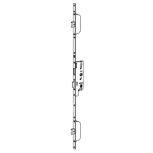 Crémone à larder EUROPA 40/70 MR2 têtière 16mm longueur 2150mm cote D 1045mm - FERCO - 6-33188-01-0-1 pas cher Secondaire 1 L