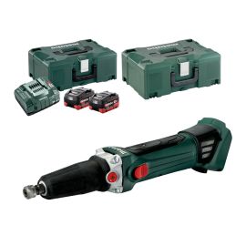 Meuleuse droite 18V Metabo GA 18 LTX + 2 batteries 5,5 Ah + chargeur +  coffret METABOX - 600638660 pas cher Principale M