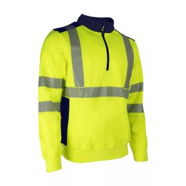Sweat haute visibilité Coverguard FRISS avec col camion pas cher Principale M