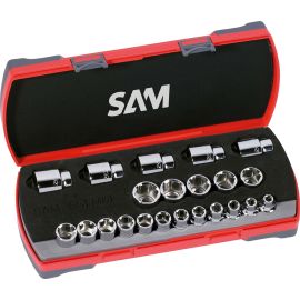 Coffret 22 douilles 1/2'' 6 pans Sam outillage en millimètre - 75-SH22A photo du produit Principale M