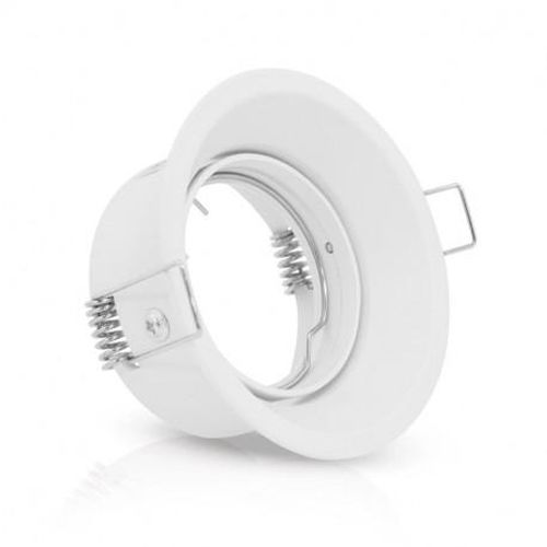 Support de spot rond basse luminance orientable D 85 mm blanc MIIDEX LIGHTING 7727 photo du produit