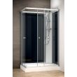 Cabine de douche rectangulaire SILVER INTEGRAL 120x80 DROITE NOIR - THALASSOR - SRIN1280D-ANGLE pas cher