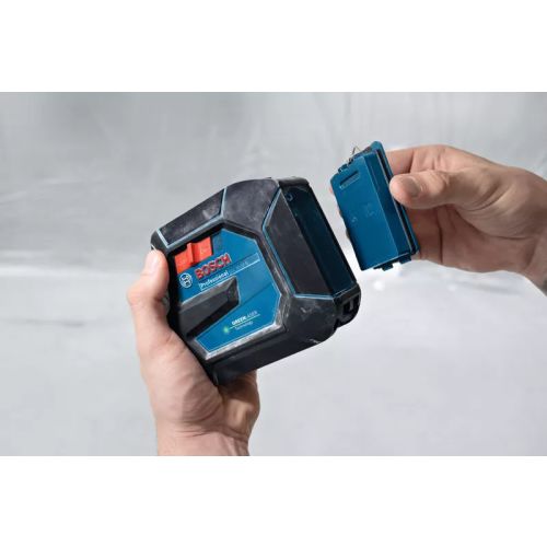 Laser lignes 3,7 V GLL 20-22 G Professional (sans batterie ni chargeur) + 4 piles 1,5 V LR6 AA + poche + platine BOSCH 0601065600 photo du produit Secondaire 12 L